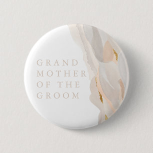 Macaron Rond 5 Cm Abstraite Grand-Mère du bouton Groom