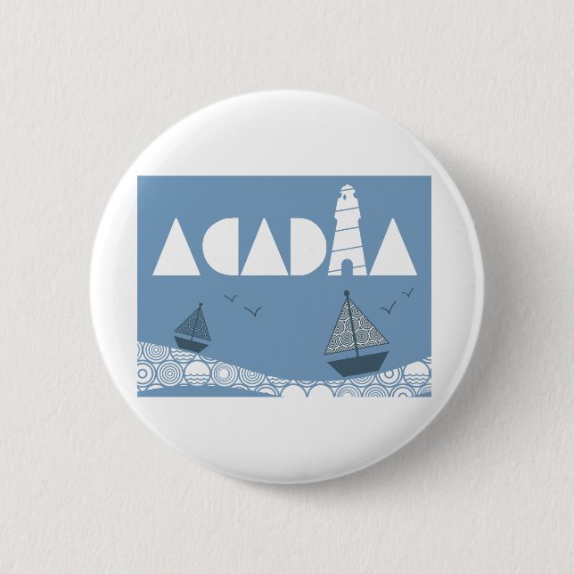 Macaron Rond 5 Cm Acadie (Devant)
