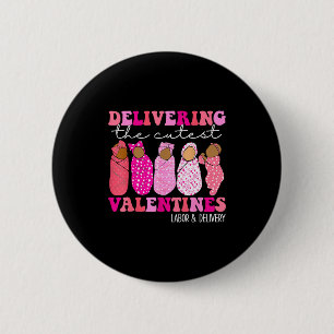 Macaron Rond 5 Cm Accouchement de la Saint-Valentin la plus mignonne