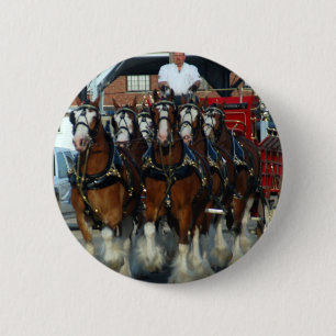 Macaron Rond 5 Cm Accroc de cheval de Clydesdale 6