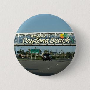 Macaron Rond 5 Cm Accueil à Daytona Beach
