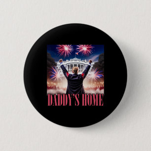 Macaron Rond 5 Cm Accueil de papa Trump 2024 Rendre 4 juillet grand