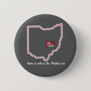 Macaron Rond 5 Cm Accueil est le bouton Muskies