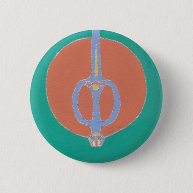Macaron Rond 5 Cm Ace of Swords (Devant)