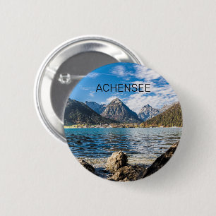 Macaron Rond 5 Cm Achensee Tirol Retro Autriche Vacances Souvenir