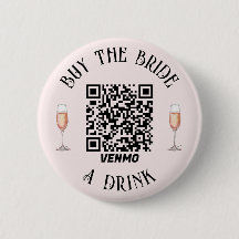 Acheter à la mariée un verre QR Button élégant