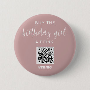 Macaron Rond 5 Cm Acheter Anniversaire Fille A Boire QR Code Venmo D