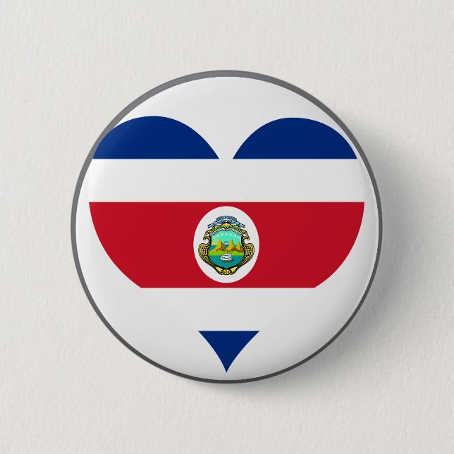 Macaron Rond 5 Cm Achetez le Costa Rica drapeau (Devant)