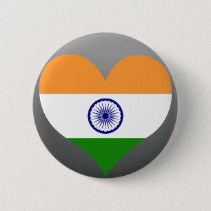 Macaron Rond 5 Cm Achetez le drapeau de l'Inde