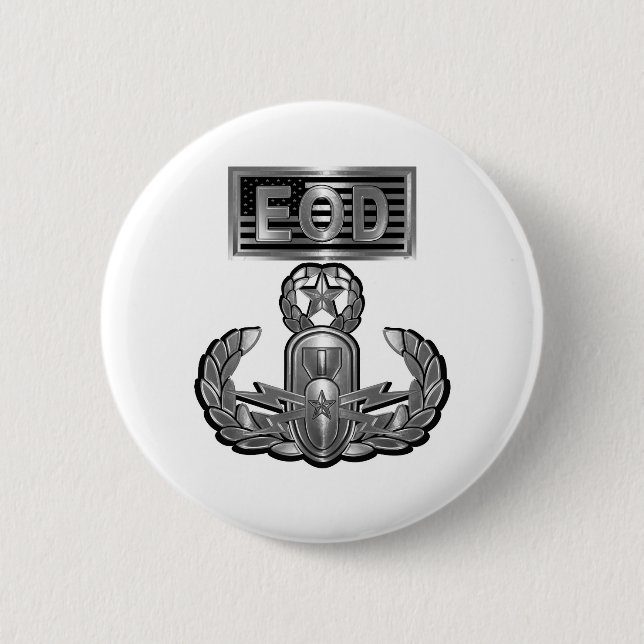Macaron Rond 5 Cm Acier Conception Master Explosive Ordination (Devant)