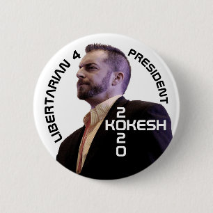 Macaron Rond 5 Cm Adam Kokesh pour le président 2020
