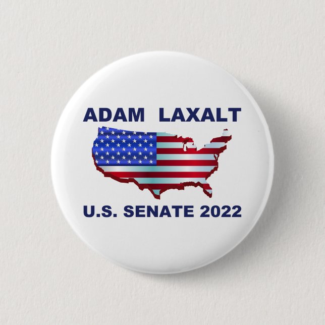 Macaron Rond 5 Cm Adam Laxalt 2022 Sénat américain Nevada (Devant)