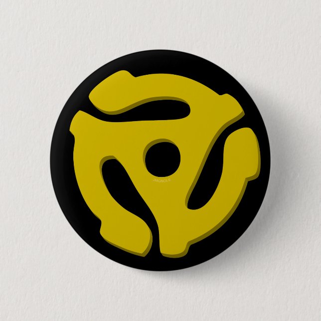 Macaron Rond 5 Cm Adaptateur 45 record (Devant)