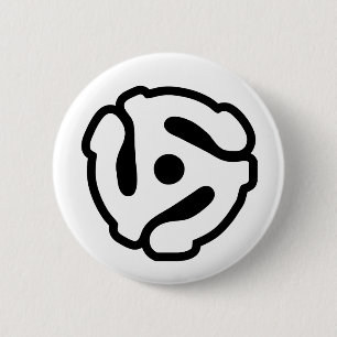 Macaron Rond 5 Cm Adaptateur vinyle de 7 pouces 45 tr/min insérez l'