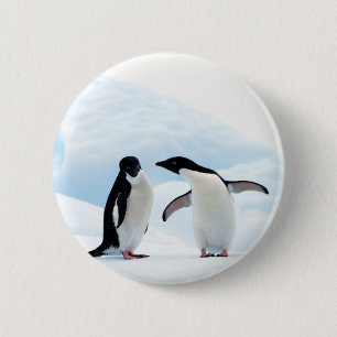Macaron Rond 5 Cm Adelie Penguins