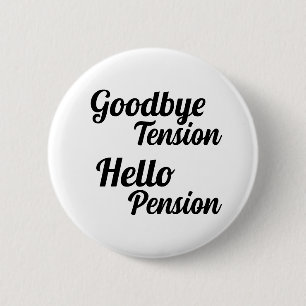 Macaron Rond 5 Cm Adieu Tension Bonjour Pension Fun Retraite