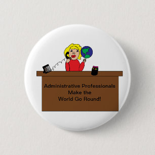 Macaron Rond 5 Cm Administratif Professionnel World Blonde Personnal