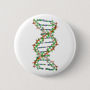 Macaron Rond 5 Cm ADN - science/scientifique/biologie