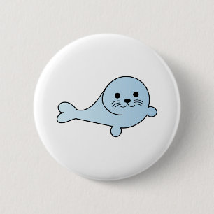 Macaron Rond 5 Cm Adorable Baby Seal