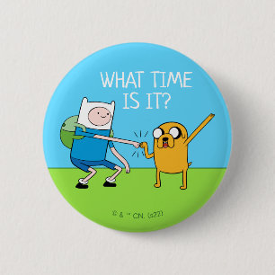 Macaron Rond 5 Cm Adventure Time   Finn & Jake Fist Bump