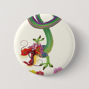 Macaron Rond 5 Cm Affiche de voyage de style vintage de Hong Kong