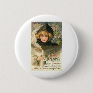 Macaron Rond 5 Cm Affiches vintages de classique de cartes de voeux