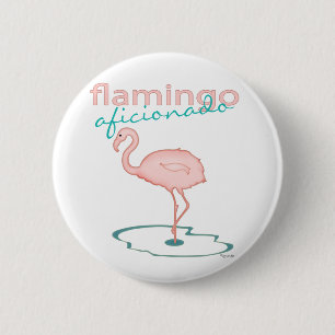 Macaron Rond 5 Cm Aficionado de Flamant rose