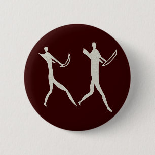Macaron Rond 5 Cm Africa cave art people