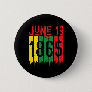 Macaron Rond 5 Cm Afro-Américain Juin 19 1865 Junetten