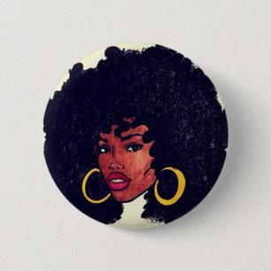 Macaron Rond 5 Cm Afrocentric