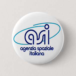 Macaron Rond 5 Cm Agence spatiale italienne Agenzia Spaziale