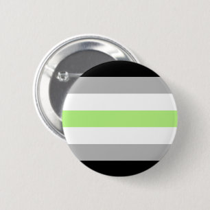 Macaron Rond 5 Cm Agender Pride