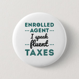Macaron Rond 5 Cm Agent inscrit Je Parle Impôts Fluents