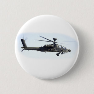 Macaron Rond 5 Cm AH-64 Apache