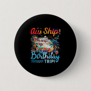 Macaron Rond 5 Cm Ah Bateau C'est Un Voyage D'anniversaire 2025 Fami