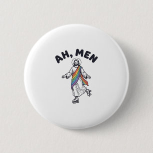 Macaron Rond 5 Cm Ah Men Roller Skating Foi Vector Design_1