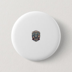 Macaron Rond 5 Cm Aï Patriotique Liberté Loup Cyberpunk Avenir Liber