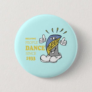 MACARON ROND 5 CM AIDANT DES PERSONNES À DANSER