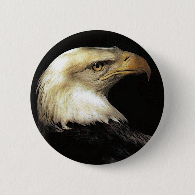 Macaron Rond 5 Cm aigle (Devant)