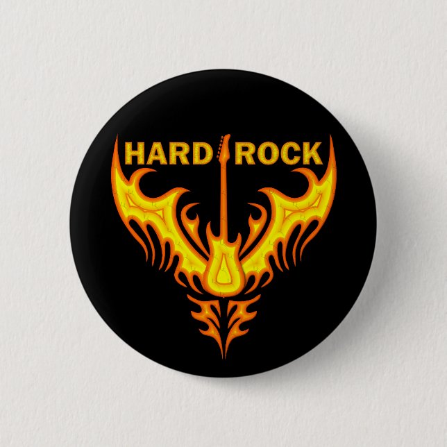 MACARON ROND 5 CM AILES DE HARD ROCK (Devant)