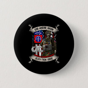 Macaron Rond 5 Cm Ailes de saut du 82e Airborne Di Paratrooper Fort