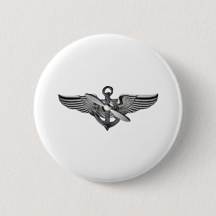 Macaron Rond 5 Cm ailes pilotes marines