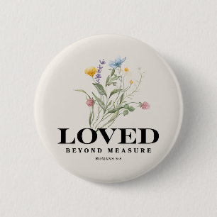 Macaron Rond 5 Cm Aimé au-delà de toute mesure – Romains 5:8 Bible c