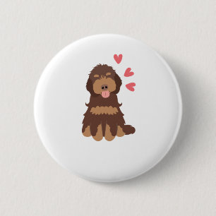Macaron Rond 5 Cm Aimer Chocolat Phantom Cockapoo Cavapoo Chien