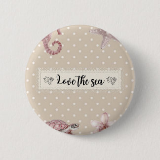 Macaron Rond 5 Cm Aimer la mer