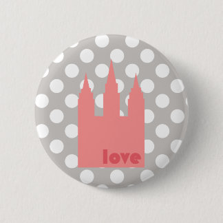 Macaron Rond 5 Cm Aimez la goupille de temple