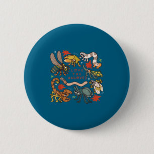 Macaron Rond 5 Cm Aimez les insectes non aimés ver scorpion citation
