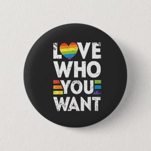 Macaron Rond 5 Cm Aimez Qui Vous Voulez Mois De Fierté LGBT