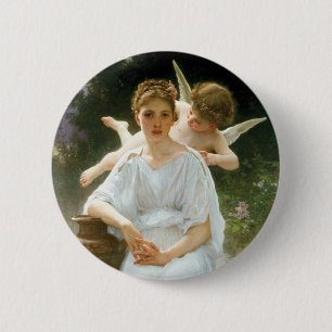 MACARON ROND 5 CM AIMEZ VOTRE ANGE