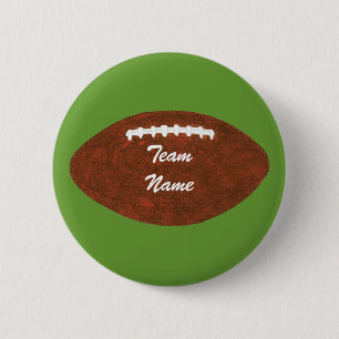 Macaron Rond 5 Cm Ajouter du texte au football, épingler les boutons